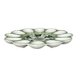 Plate, Round, Egg Plate, 10.25" in "Bunny Love" by Manufaktura | T140T-P324