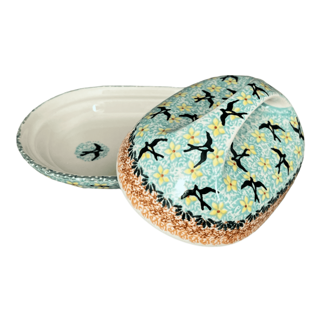 Butter Dish, Fancy, 5" x 7" in "Capistrano" by Manufaktura | M077S-WK59