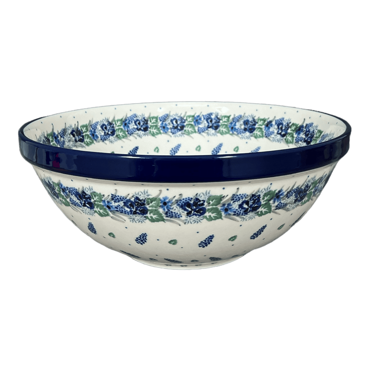 Bowl, Round, 11" in "Hyacinth in the Wind" by Ceramika Artystyczna | A055-2037X