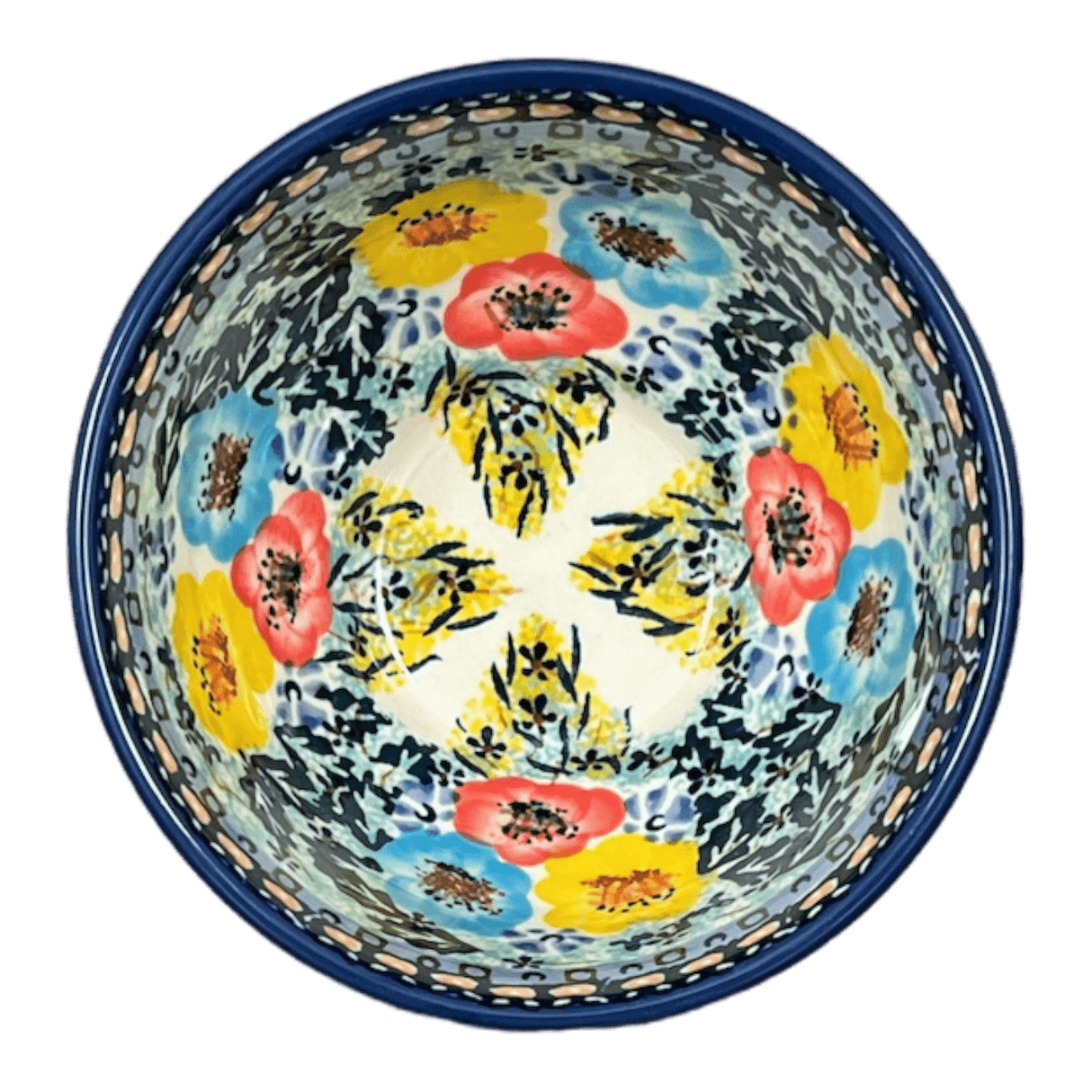 Bowl, Round, Fancy, 5.5" in "Brilliant Garland" by Manufaktura | C018S-WK79