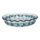 Quiche/Pie Dish, 10" in "Hyacinth in the Wind" by Ceramika Artystyczna | A636-2037X