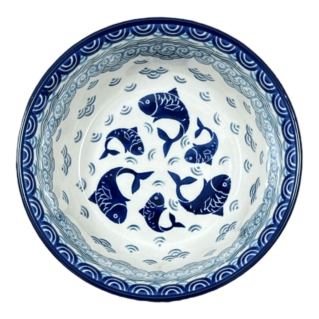 Bowl, Round, 6.25" in "Koi Pond" by Ceramika Artystyczna  | A209-2372X