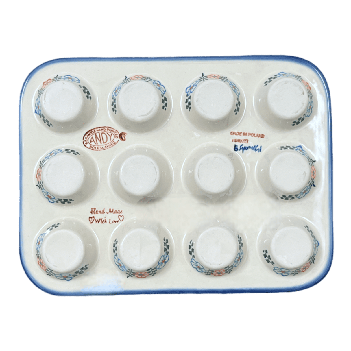 Muffin Pan, 12 Cup Mini in "Zany Zinnia" by Andy | NDA169-35