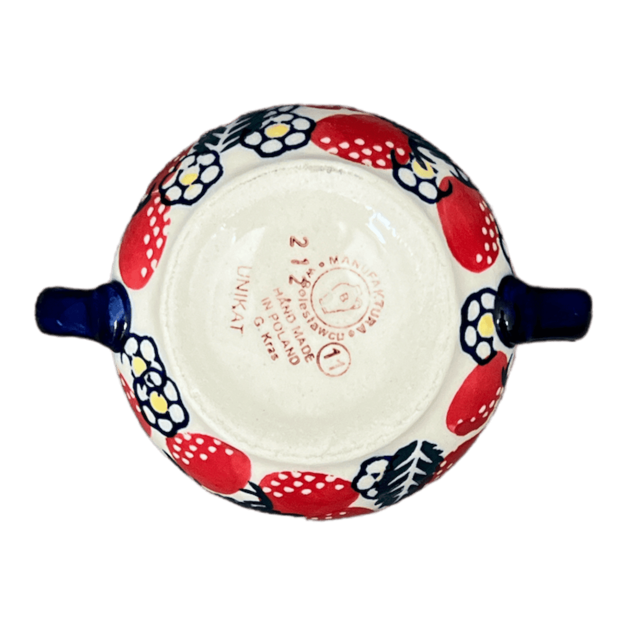 Bowl, Round, Sugar Bowl, 3.5" in "Strawberry Fields" by Manufaktura | C015U-AS59