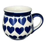 Mug, Belly Mug, Small, 7 oz in "Whole Hearted" by Manufaktura | K067T-SEDU