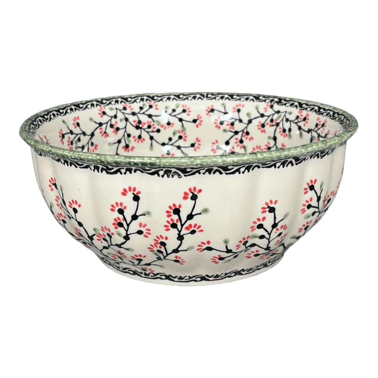 Bowl, Round, 9" Bowl in "Cherry Blossoms" by Manufaktura | M086S-DPGJ