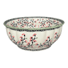 Polish Pottery 9" Bowl (Cherry Blossom) | M086S-DPGJ at PolishPotteryOutlet.com