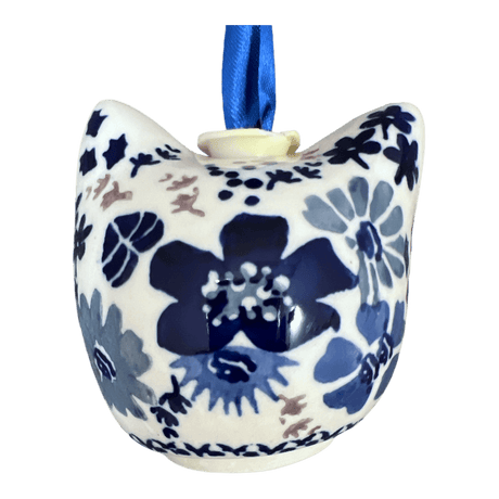 Ornament, Cat Head in "Blue Life" by Manufaktura | K142S-EO39