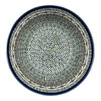 A picture of a Polish Pottery Bowl, Round, Extra Deep, 10.5" in "Emerald Mosaic" by Zaklady | Y986A-DU60 as shown at PolishPotteryOutlet.com/products/extra-deep-10-5-bowl-emerald-mosaic-y986a-du60