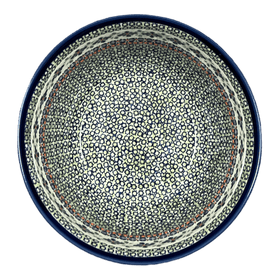 Polish Pottery Zaklady Extra- Deep 10.5" Bowl (Emerald Mosaic) | Y986A-DU60 Additional Image at PolishPotteryOutlet.com