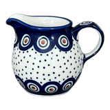 Creamer, The Cream of Creamers-"Basia", 6.5 oz in "Peacock Dot" by Manufaktura | D019U-54K