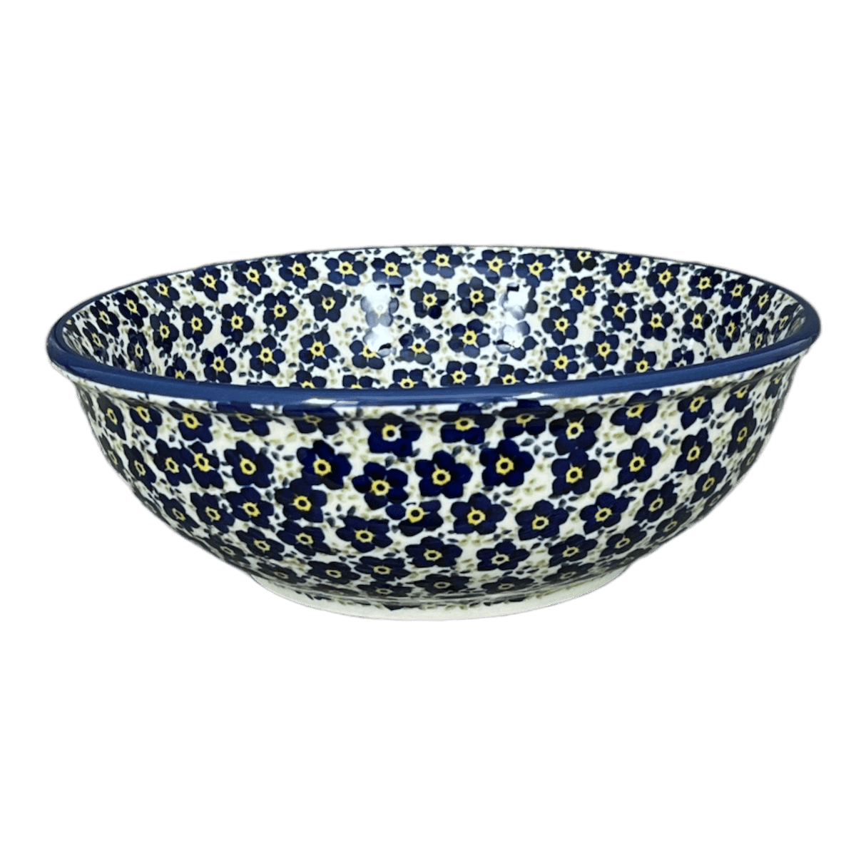 Bowl, Round, 8.5" in "Floral Revival Blue" by Manufaktura | M135U-MKOB