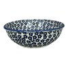 Polish Pottery Bowl, Round, 8.5" in "Floral Revival Blue" by Manufaktura | M135U-MKOB at PolishPotteryOutlet.com