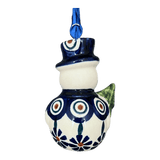 Ornament, Snowman with Tree, 2" in "Floral Peacock" by Manufaktura | K143T-54KK