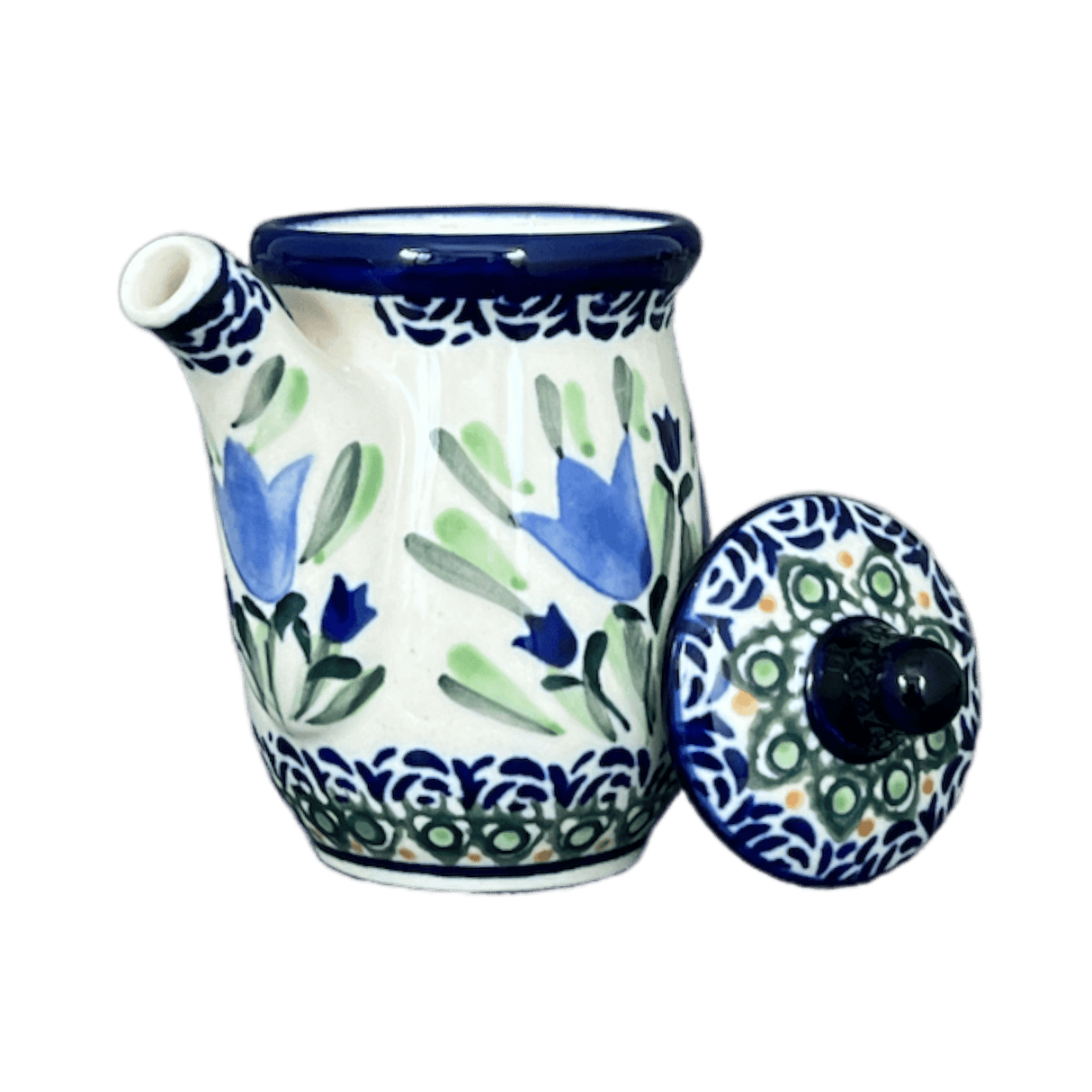 Pitcher, Soy Sauce, 5 oz in "Blue Tulips" by Zaklady | Y1947-ART160