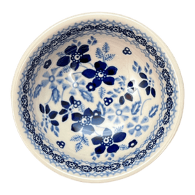 Polish Pottery Dipping Bowl (Blue Life) | M153S-EO39 Additional Image at PolishPotteryOutlet.com