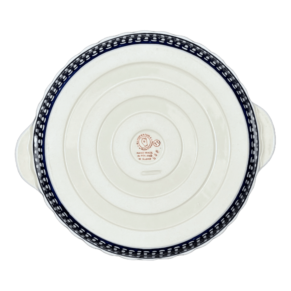 Baker, Round, Pie Plate, Handles, 9.75" in "Gothic" by Manufaktura | Z148T-13