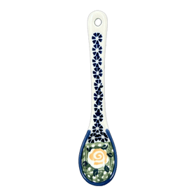 Polish Pottery Sugar Spoon (Perennial Garden) | L001S-LM Additional Image at PolishPotteryOutlet.com