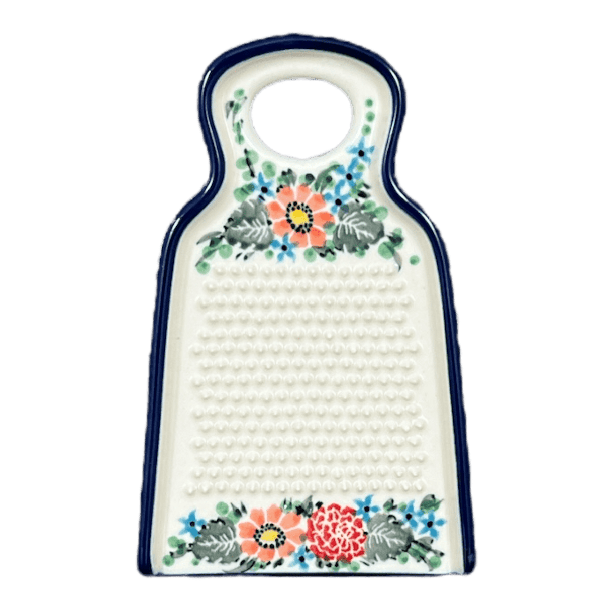 Grater, 6" Small in "Hummingbird Bouquet" by Ceramika Artystyczna | AB46-U3357