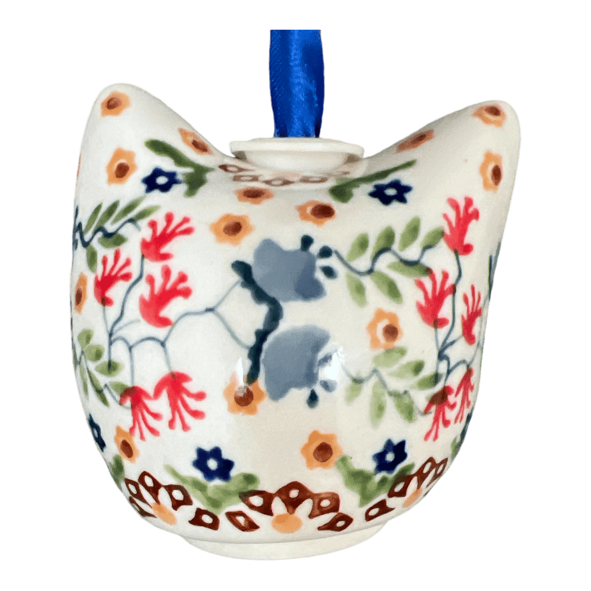 Ornament, Cat Head in "Wildflower Delight" by Manufaktura | K142S-P273