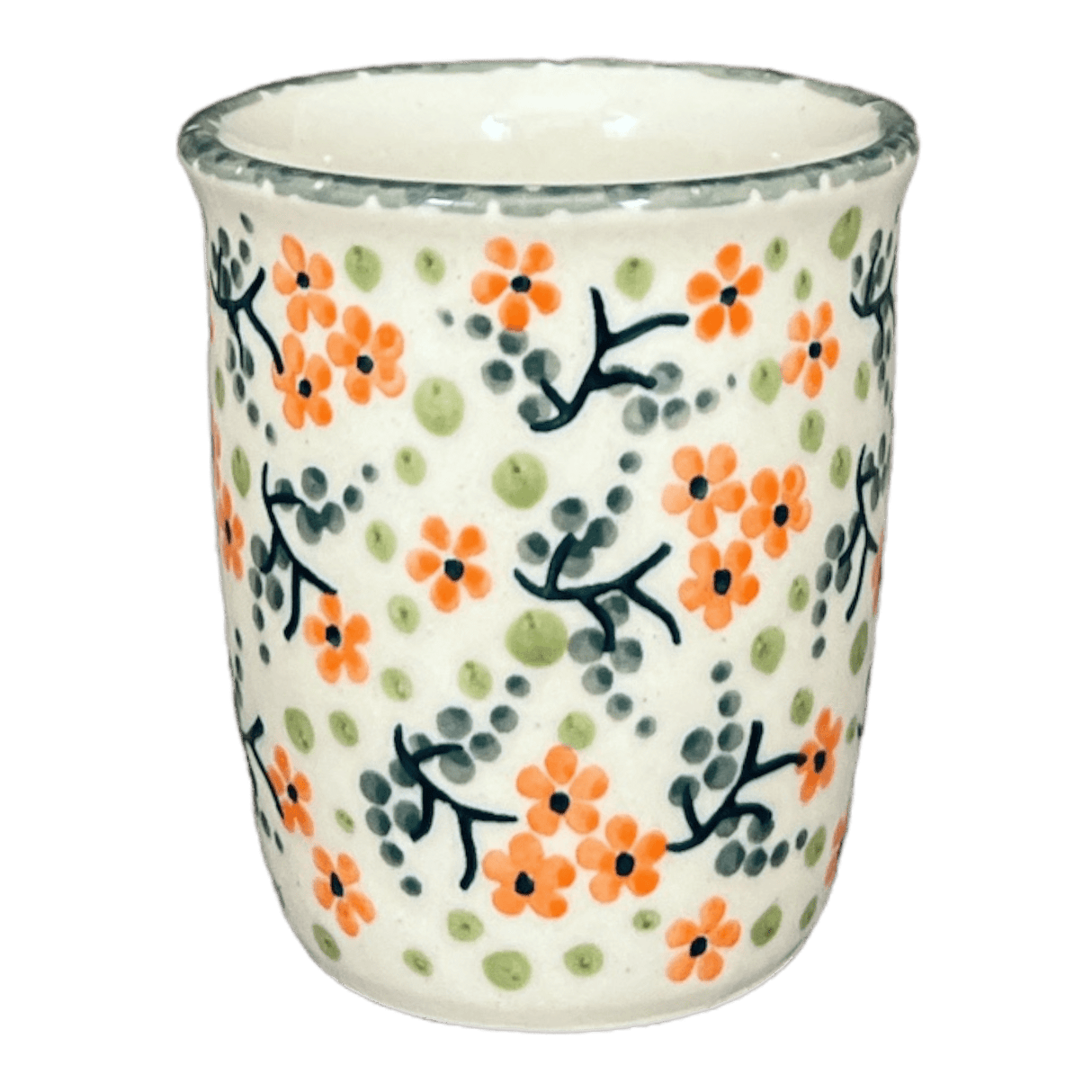 Cup, Wine Cup, 4 oz in "Peach Blossoms" by Manufaktura | K100S-AS46