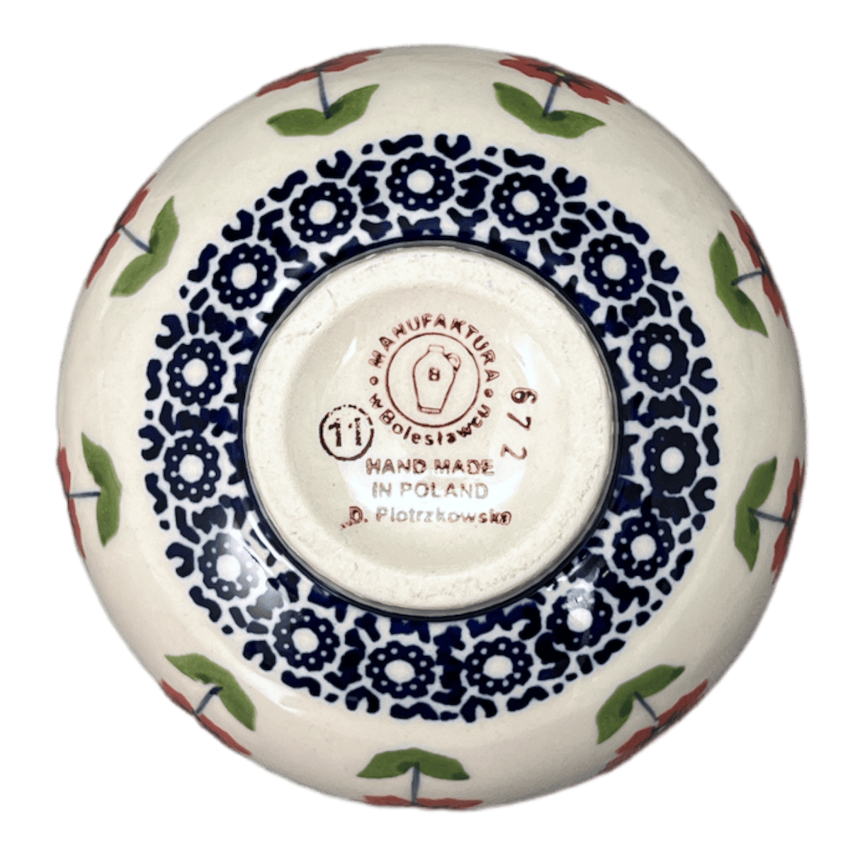 Bowl, Round, Dipping, 4.25" in "Poppy Garden" by Manufaktura | M153T-EJ01