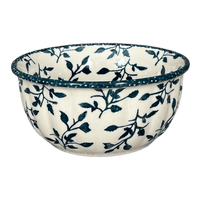 A picture of a Polish Pottery Bowl, Round, 5.5" in "Green Spray" by Manufaktura | M083T-LISZ as shown at PolishPotteryOutlet.com/products/55-bowls-green-spray