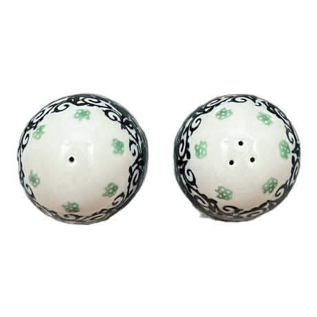 Salt & Pepper, 2" in "Ring of Green" by Ceramika Artystyczna | A735S-1479X