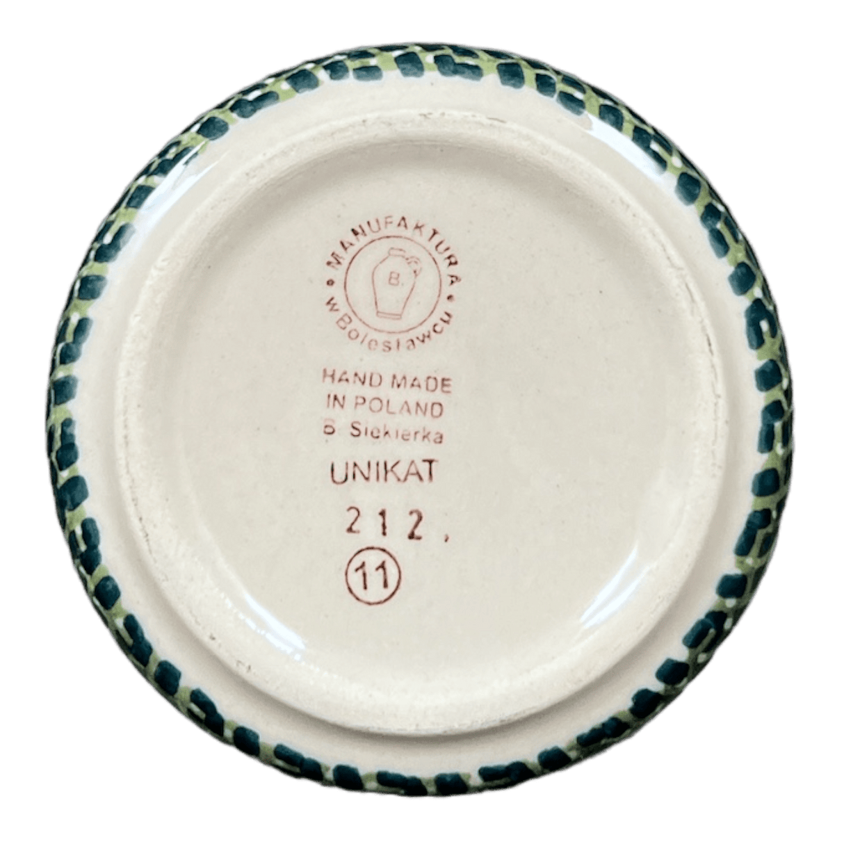 Butter Crock, 4.5" in "Bouncing Blue Blossoms" by Manufaktura | M136U-IM03