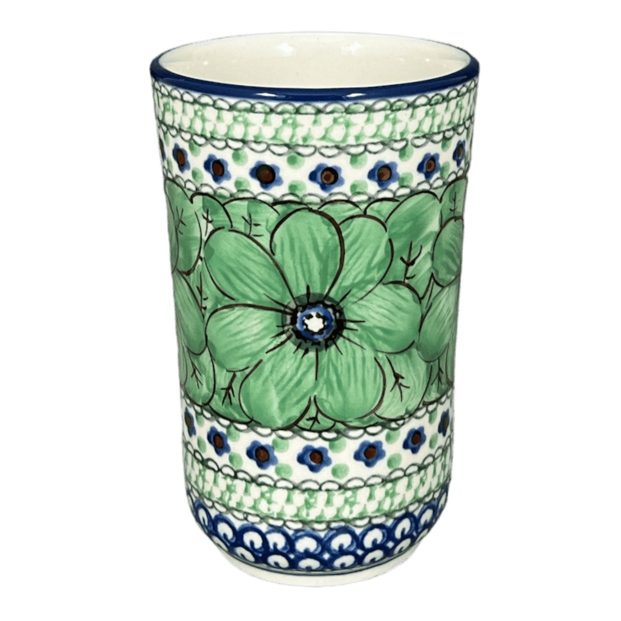 Tumbler, 12 oz in "Green Goddess" by Ceramika Artystyczna | A076-U408A