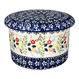 Butter Crock, 4.5" in "Floral Garland" by Manufaktura | M136U-AD01