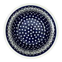 A picture of a Polish Pottery Bowl, Round, Deep, 10.5" in "Tulip Dot" by Ceramika Artystyczna | A113-377Z as shown at PolishPotteryOutlet.com/products/c-a-deep-10-5-bowl-tulip-dot-a113-377z