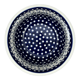 Polish Pottery Bowl, Round, Deep, 10.5" in "Tulip Dot" by Ceramika Artystyczna | A113-377Z Additional Image at PolishPotteryOutlet.com