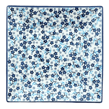 Plate, Square, Dessert, 7" in "Scattered Blues" by Manufaktura | T158S-AS45