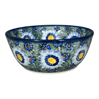 A picture of a Polish Pottery Bowl, Round, 7.75", WR (WR12D) in "Impressionist's Dream" by W.R. Ceramika | WR12D-AB3 as shown at PolishPotteryOutlet.com/products/7-75-bowl-impressionists-dream-wr12d-ab3