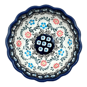 Polish Pottery Zaklady 6" Blossom Bowl (Climbing Aster) | Y1945A-A1145A Additional Image at PolishPotteryOutlet.com