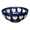Polish Pottery Dipping Bowl (Sea of Hearts) | M153T-SEA at PolishPotteryOutlet.com