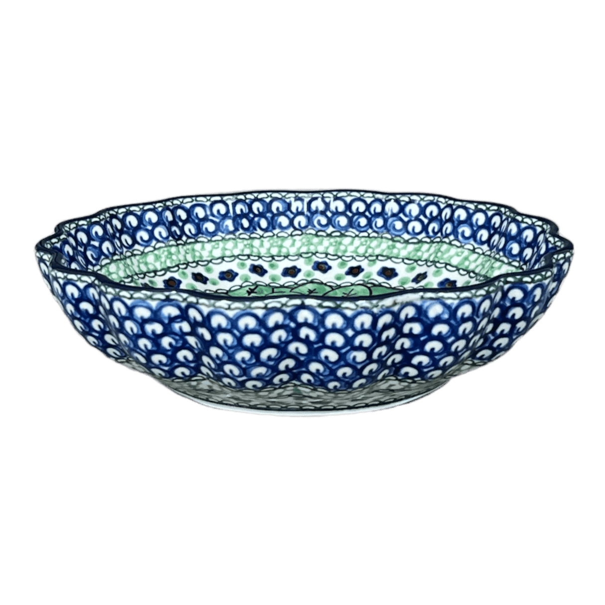 Bowl, Round, Blossom, 7.5" in "Green Goddess" by Ceramika Artystyczna | A249-U408A