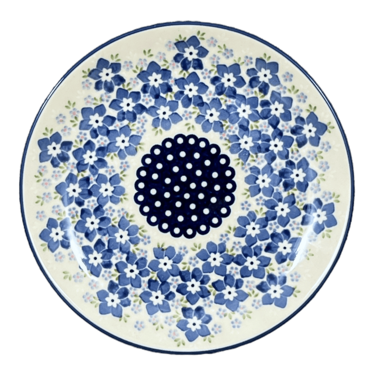 Plate, Round, Salad, 8.5" in "Forget Me Not Bouquet" by Manufaktura | T134S-PS28