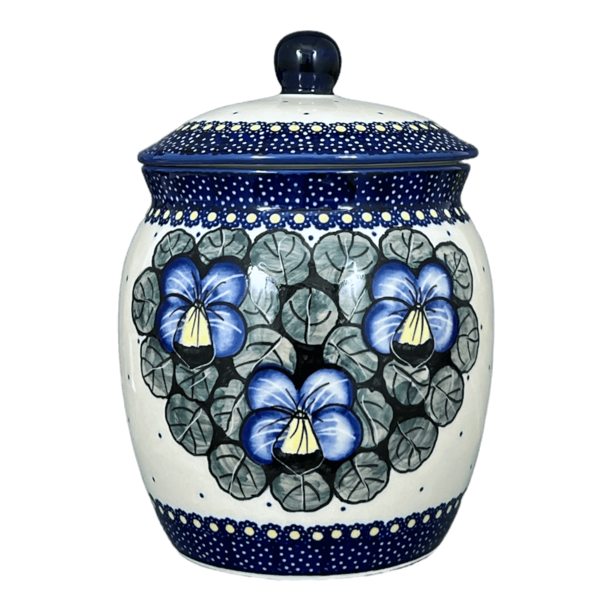 Canister, 2 Liter in "Pansies" by Manufaktura | P074S-JZB