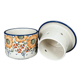 Butter Crock, 4.5" in "Autumn Harvest" by Manufaktura | M136S-LB