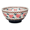 Polish Pottery Bowl, Round, Fancy, 5.5" in "Parade of Roses" by Manufaktura | C018T-MCR1 at PolishPotteryOutlet.com