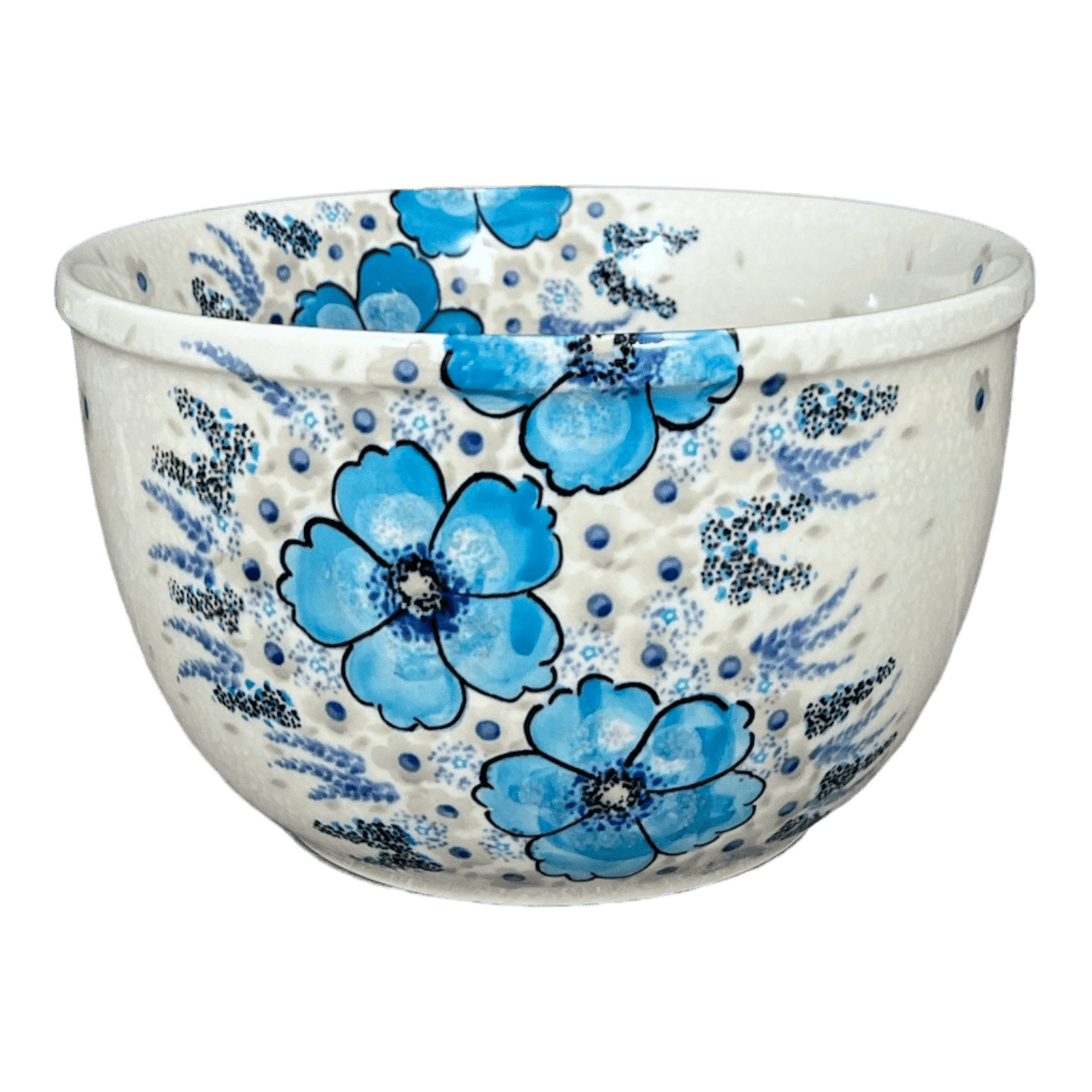 Bowl, Round, Extra-Deep, 8" in "Something Blue" by Zaklady | Y985A-ART374