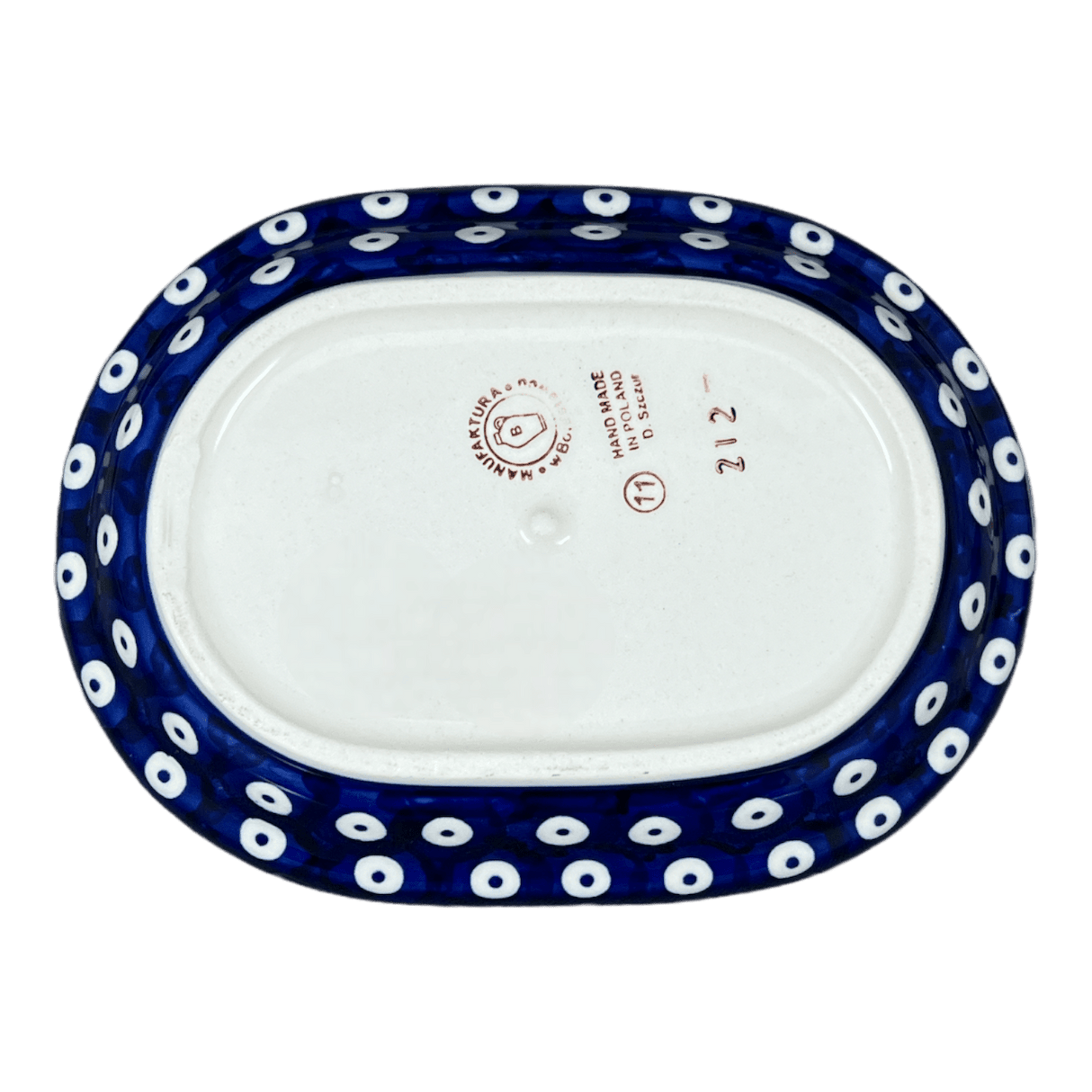 Butter Dish, Fancy, 5" x 7" in "Cherry Dot" by Manufaktura | M077T-70WI