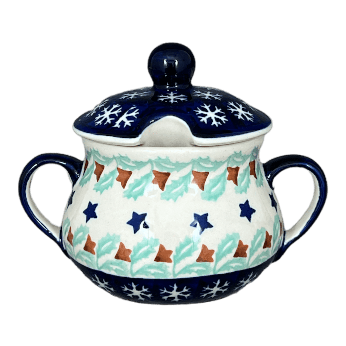 Bowl, Round, Sugar Bowl, 3.5" in "Starry Wreath" by Manufaktura | C015T-PZG