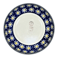 A picture of a Polish Pottery 8.5" Bowl (Mornin' Daisy) | M135T-AM as shown at PolishPotteryOutlet.com/products/8-5-bowl-mornin-daisy-m135t-am