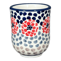 A picture of a Polish Pottery 6 oz. Wine Cup (Falling Petals) | K111U-AS72 as shown at PolishPotteryOutlet.com/products/6-oz-wine-cup-falling-petals-k111u-as72