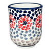 Polish Pottery 6 oz. Wine Cup (Falling Petals) | K111U-AS72 at PolishPotteryOutlet.com