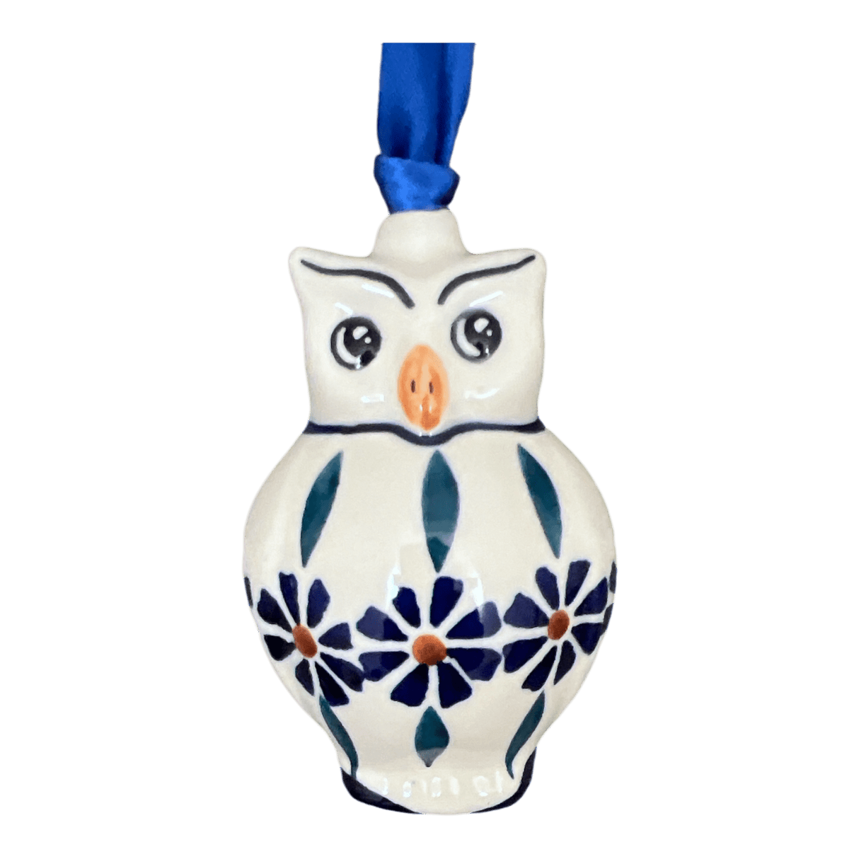 Ornament, Owl, 2" in "Floral Peacock" by Manufaktura | K026T-54KK