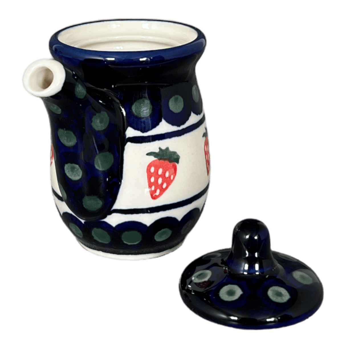 Pitcher, Soy Sauce, 5 oz in "Strawberry Dot" by Zaklady | Y1947-A310A